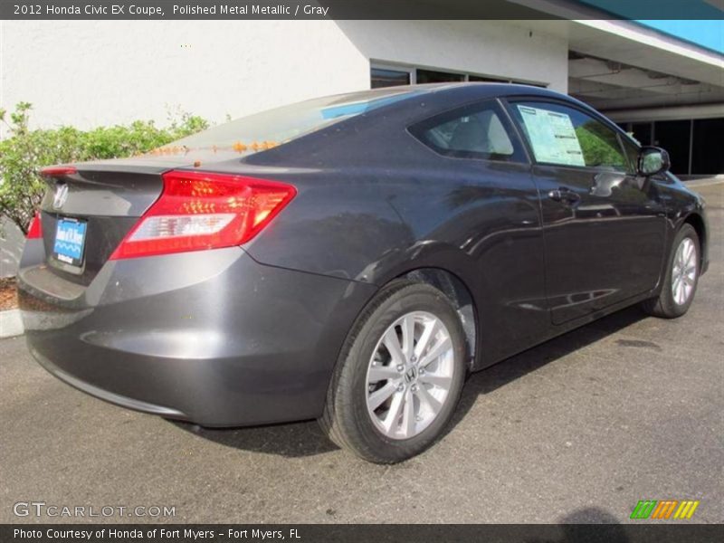 Polished Metal Metallic / Gray 2012 Honda Civic EX Coupe