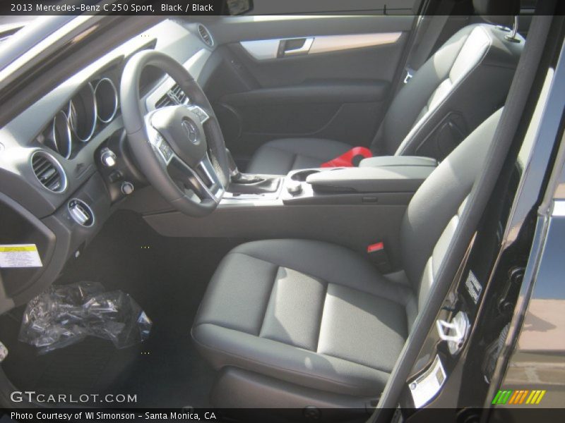 Black / Black 2013 Mercedes-Benz C 250 Sport