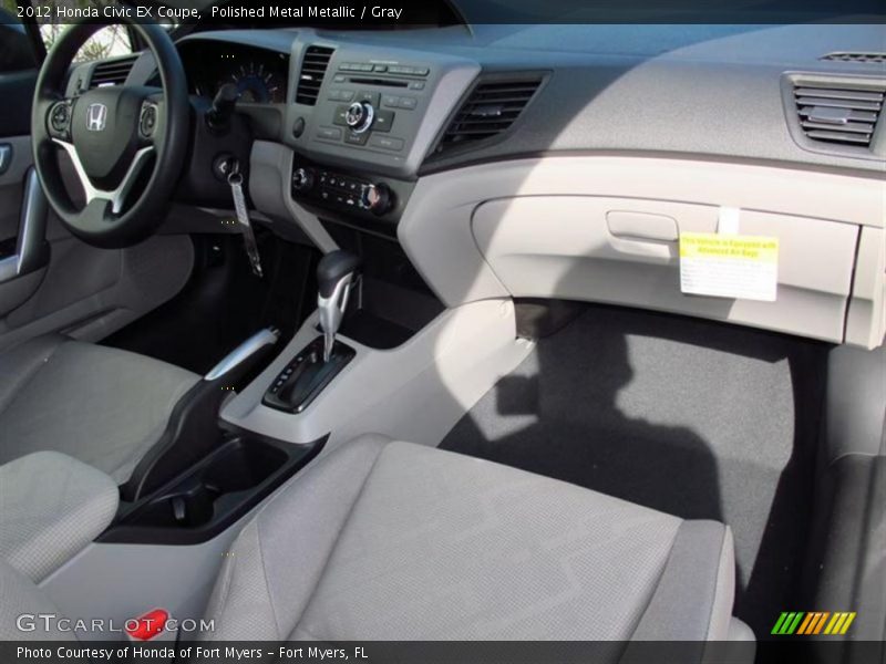 Polished Metal Metallic / Gray 2012 Honda Civic EX Coupe