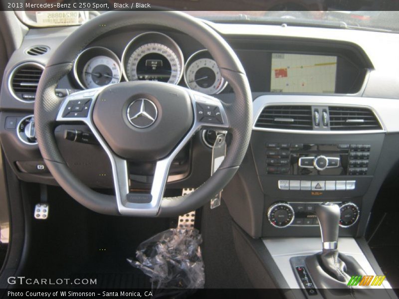 Black / Black 2013 Mercedes-Benz C 250 Sport