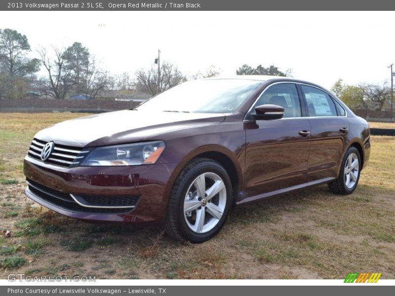 Opera Red Metallic / Titan Black 2013 Volkswagen Passat 2.5L SE