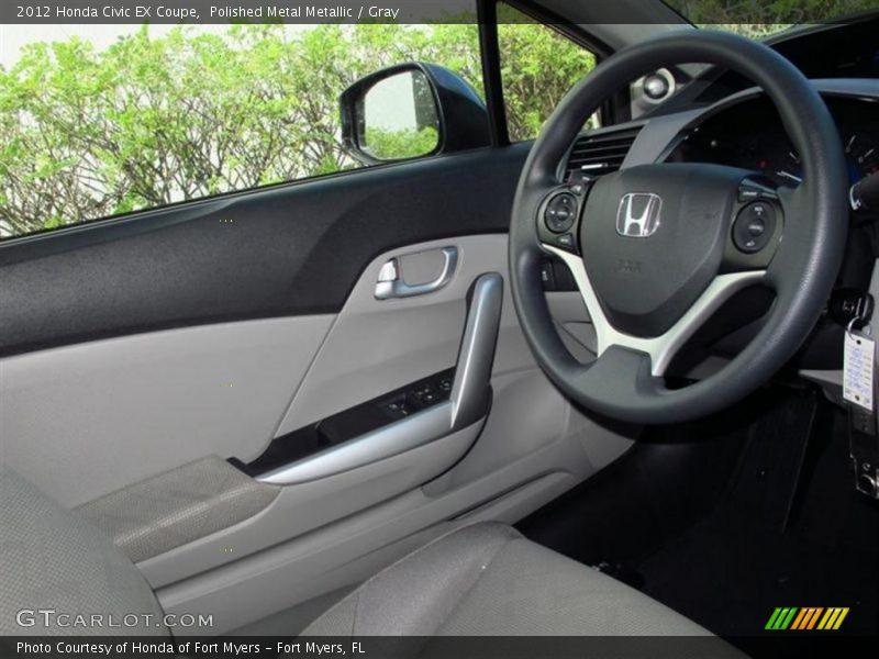 Polished Metal Metallic / Gray 2012 Honda Civic EX Coupe