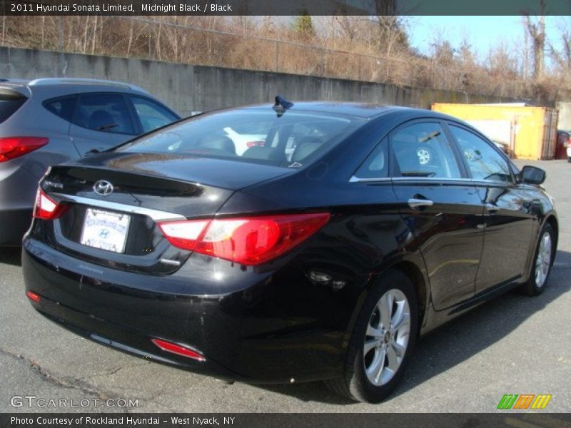 Midnight Black / Black 2011 Hyundai Sonata Limited