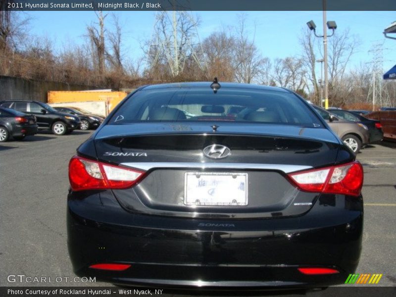 Midnight Black / Black 2011 Hyundai Sonata Limited