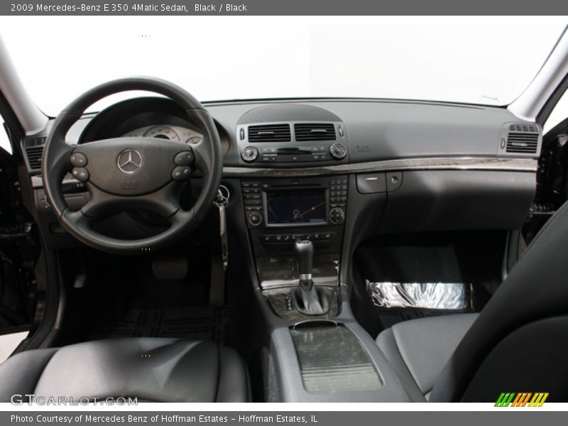 Black / Black 2009 Mercedes-Benz E 350 4Matic Sedan