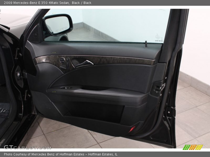 Black / Black 2009 Mercedes-Benz E 350 4Matic Sedan
