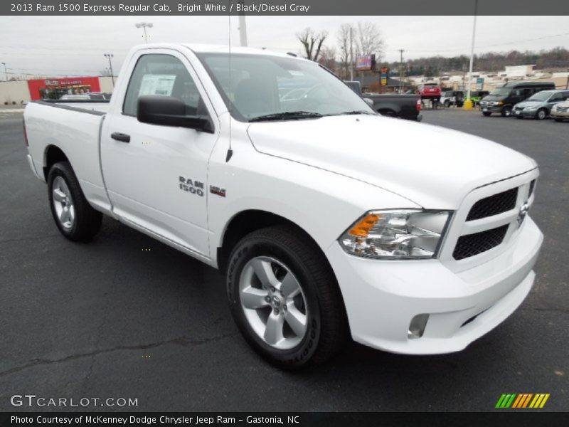Bright White / Black/Diesel Gray 2013 Ram 1500 Express Regular Cab