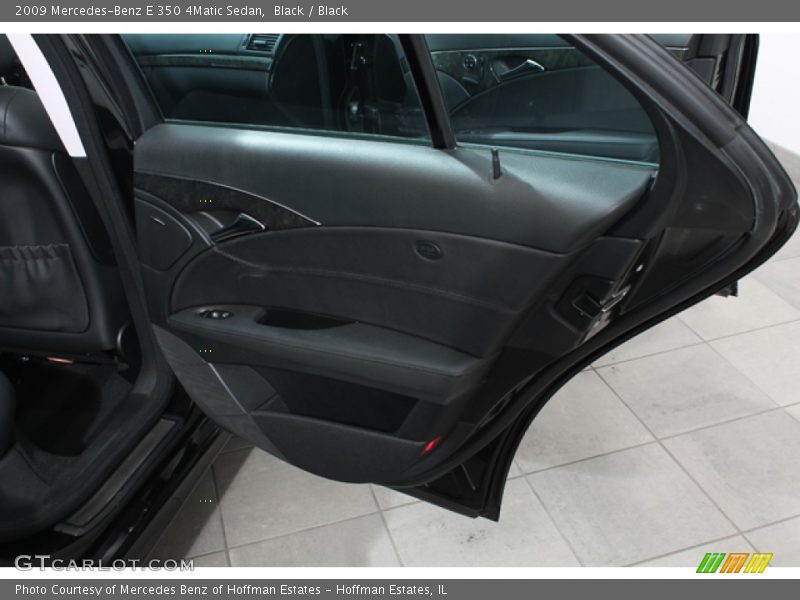 Black / Black 2009 Mercedes-Benz E 350 4Matic Sedan