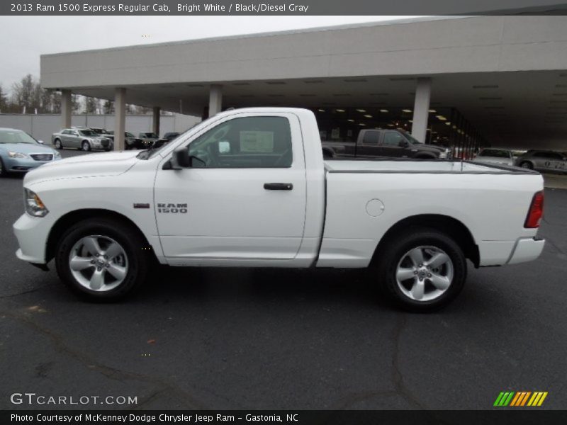 Bright White / Black/Diesel Gray 2013 Ram 1500 Express Regular Cab