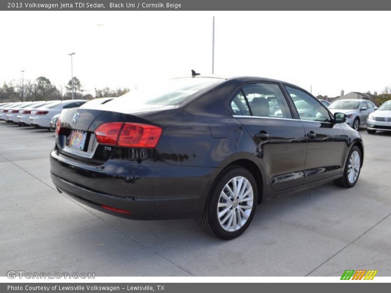 Black Uni / Cornsilk Beige 2013 Volkswagen Jetta TDI Sedan