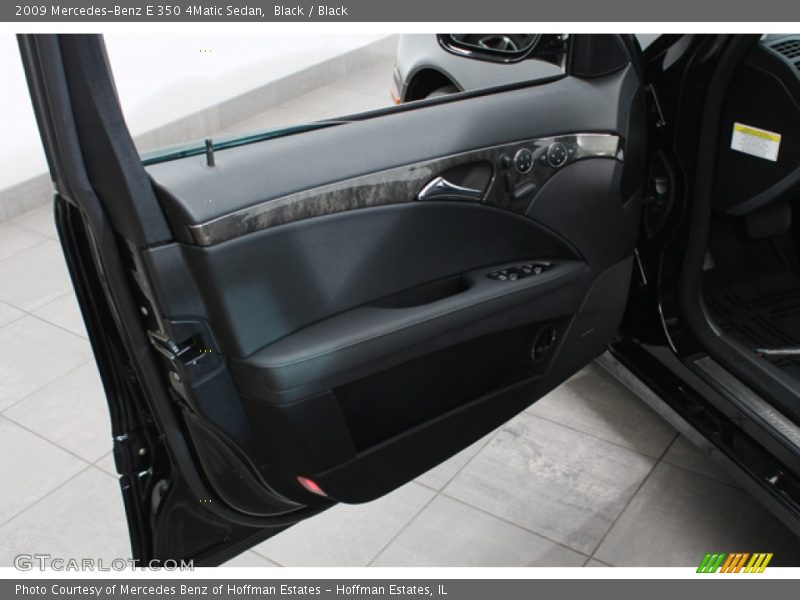 Black / Black 2009 Mercedes-Benz E 350 4Matic Sedan