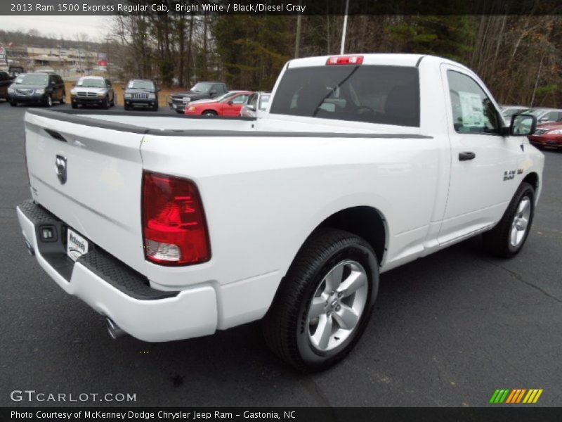 Bright White / Black/Diesel Gray 2013 Ram 1500 Express Regular Cab
