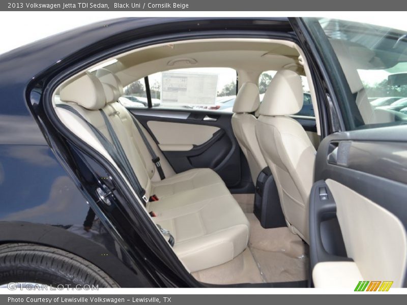 Black Uni / Cornsilk Beige 2013 Volkswagen Jetta TDI Sedan