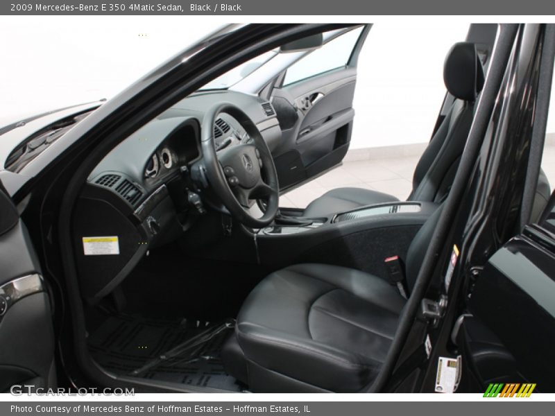 Black / Black 2009 Mercedes-Benz E 350 4Matic Sedan
