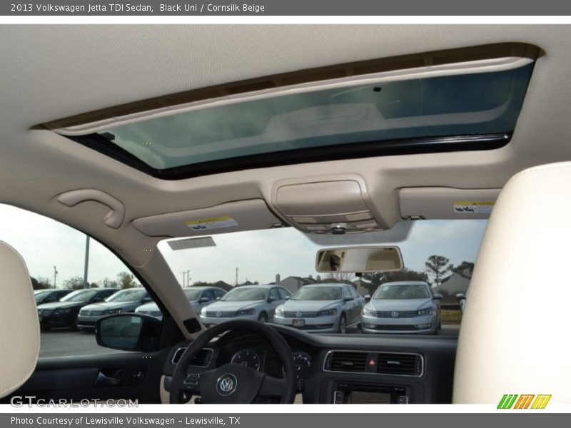 Black Uni / Cornsilk Beige 2013 Volkswagen Jetta TDI Sedan