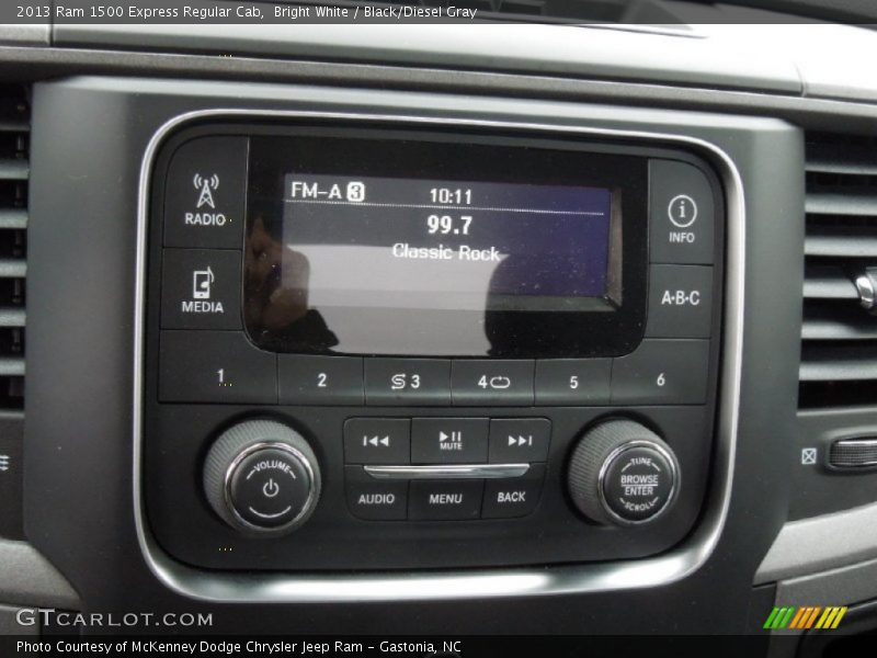 Bright White / Black/Diesel Gray 2013 Ram 1500 Express Regular Cab