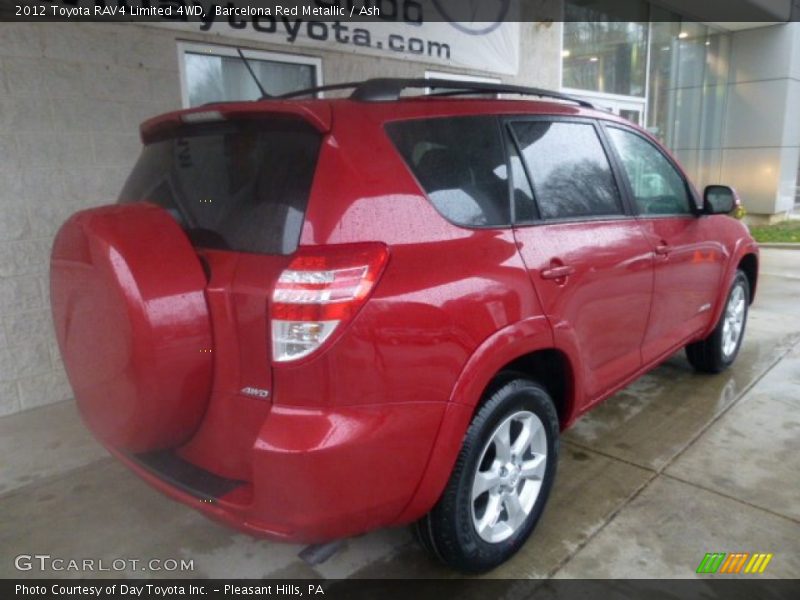 Barcelona Red Metallic / Ash 2012 Toyota RAV4 Limited 4WD