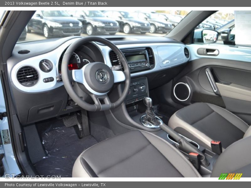 Denim Blue / Titan Black 2013 Volkswagen Beetle 2.5L