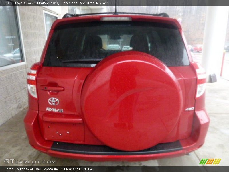 Barcelona Red Metallic / Ash 2012 Toyota RAV4 Limited 4WD