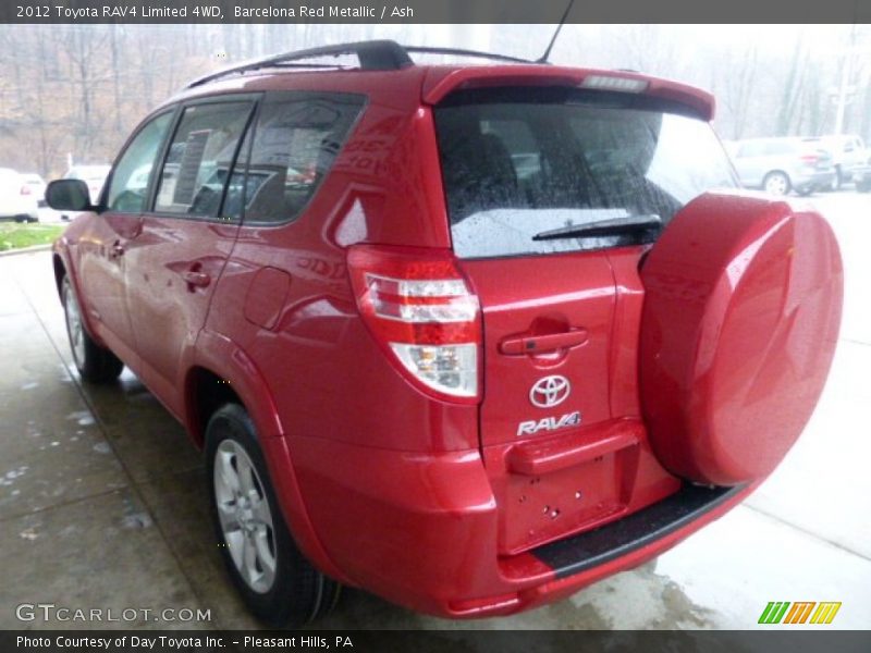 Barcelona Red Metallic / Ash 2012 Toyota RAV4 Limited 4WD