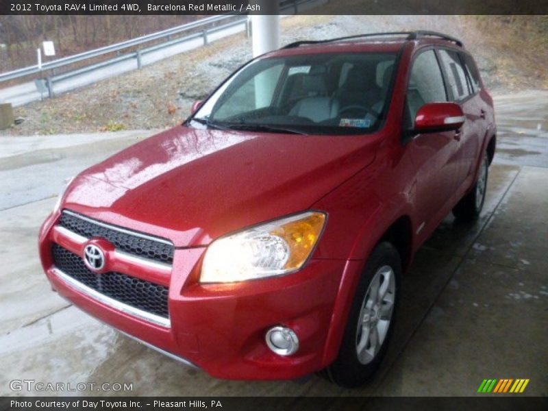 Barcelona Red Metallic / Ash 2012 Toyota RAV4 Limited 4WD