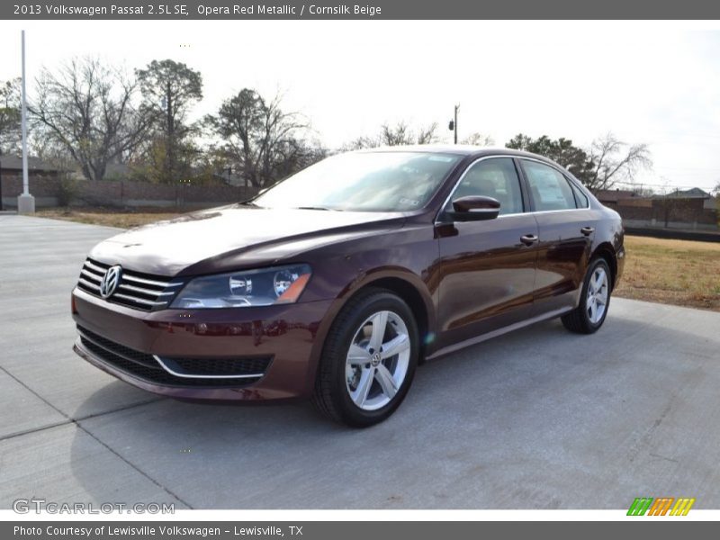 Opera Red Metallic / Cornsilk Beige 2013 Volkswagen Passat 2.5L SE