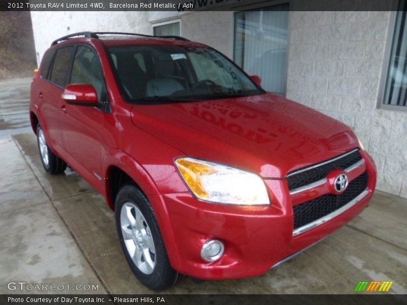 Barcelona Red Metallic / Ash 2012 Toyota RAV4 Limited 4WD