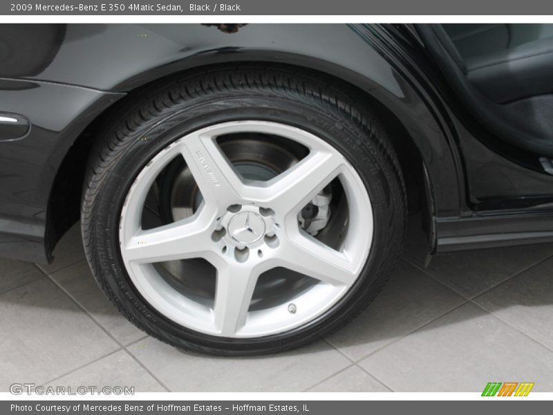 Black / Black 2009 Mercedes-Benz E 350 4Matic Sedan