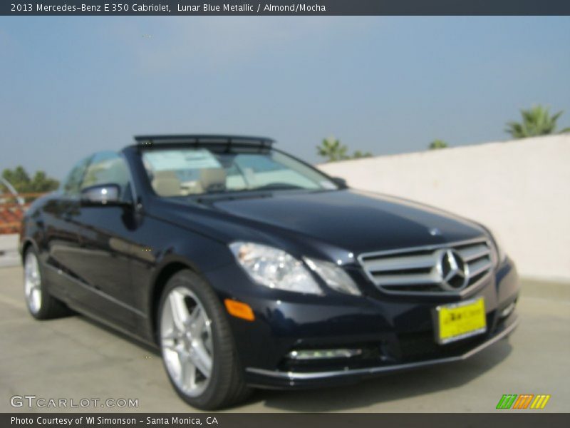 Lunar Blue Metallic / Almond/Mocha 2013 Mercedes-Benz E 350 Cabriolet