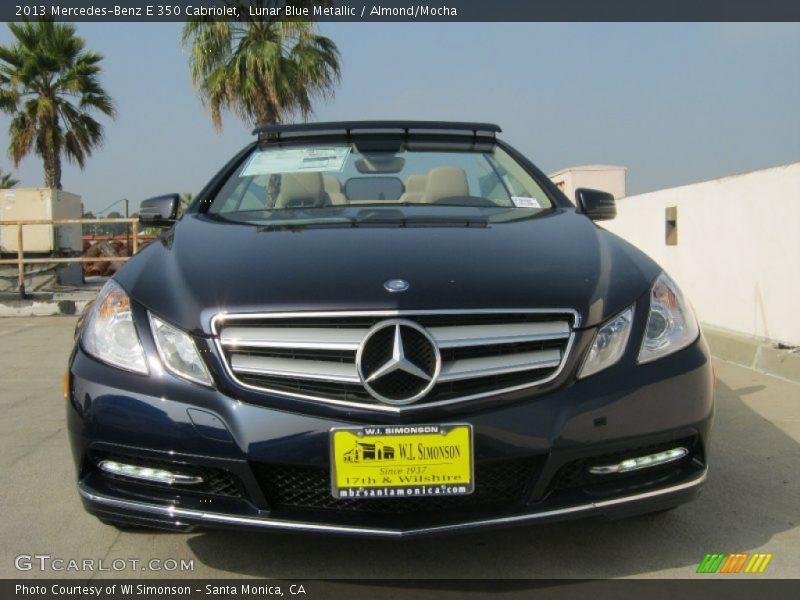 Lunar Blue Metallic / Almond/Mocha 2013 Mercedes-Benz E 350 Cabriolet