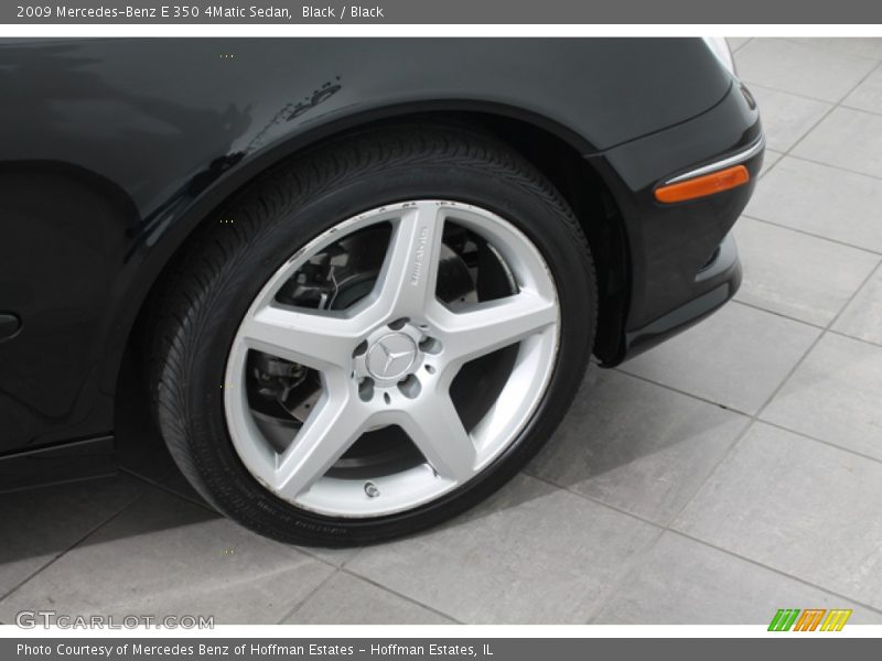 Black / Black 2009 Mercedes-Benz E 350 4Matic Sedan