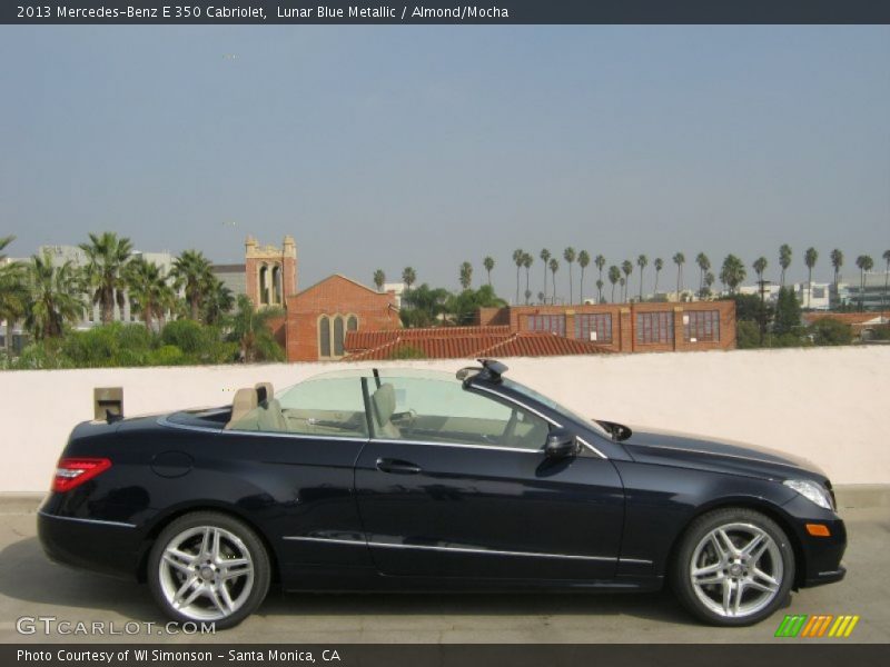 Lunar Blue Metallic / Almond/Mocha 2013 Mercedes-Benz E 350 Cabriolet