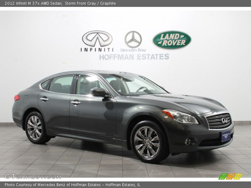 Storm Front Gray / Graphite 2012 Infiniti M 37x AWD Sedan