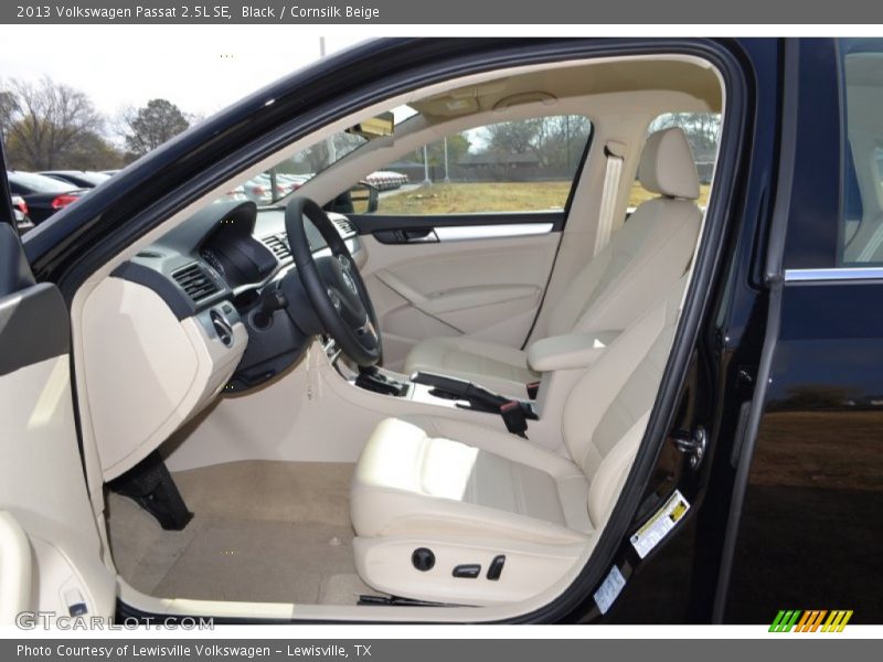 Black / Cornsilk Beige 2013 Volkswagen Passat 2.5L SE