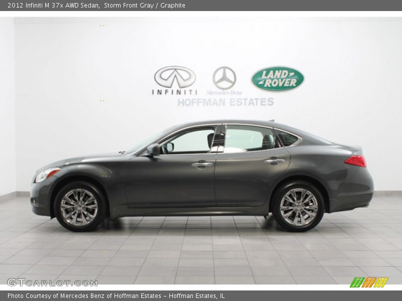 Storm Front Gray / Graphite 2012 Infiniti M 37x AWD Sedan