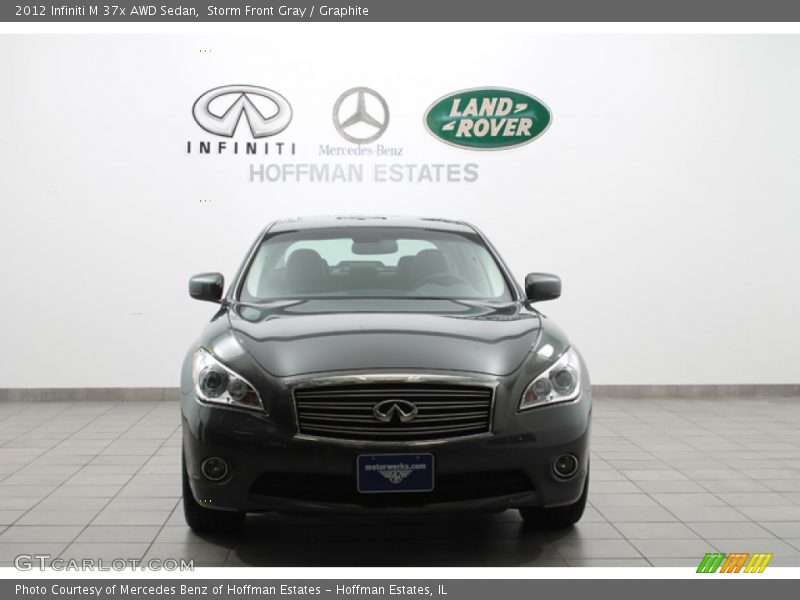 Storm Front Gray / Graphite 2012 Infiniti M 37x AWD Sedan
