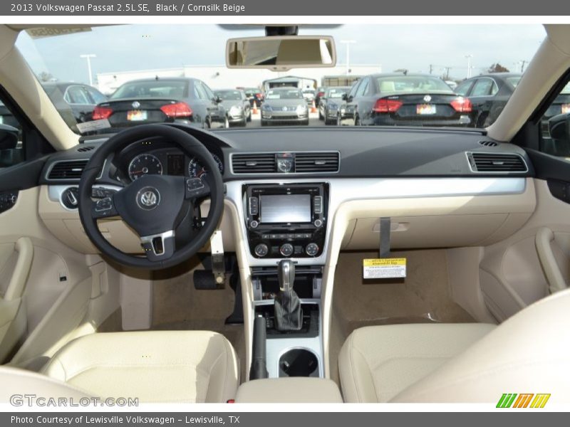 Black / Cornsilk Beige 2013 Volkswagen Passat 2.5L SE