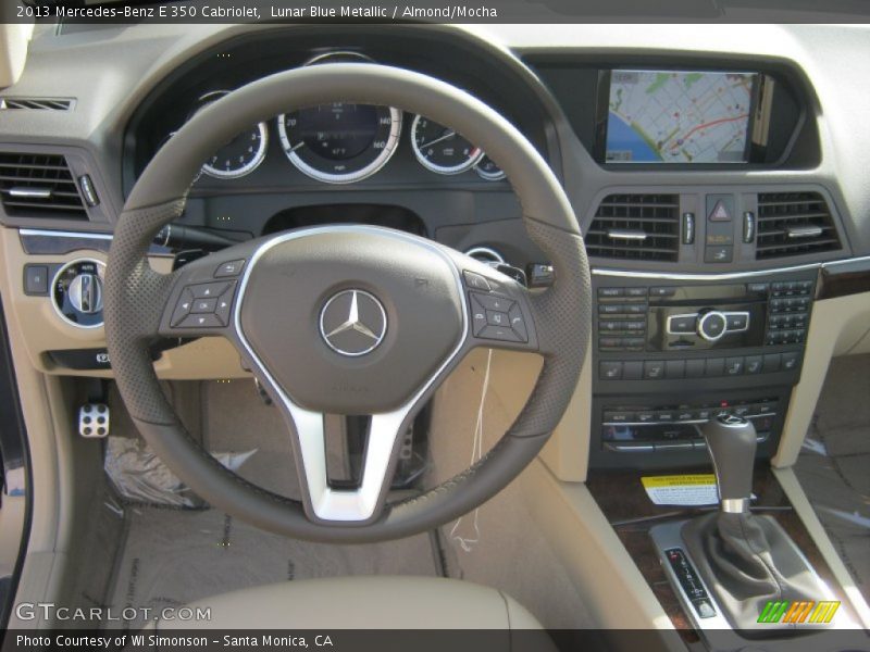 Lunar Blue Metallic / Almond/Mocha 2013 Mercedes-Benz E 350 Cabriolet
