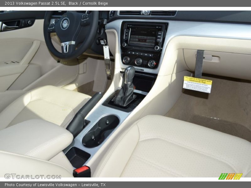 Black / Cornsilk Beige 2013 Volkswagen Passat 2.5L SE