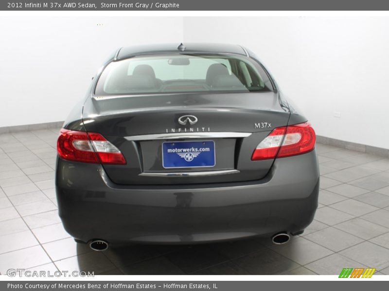 Storm Front Gray / Graphite 2012 Infiniti M 37x AWD Sedan