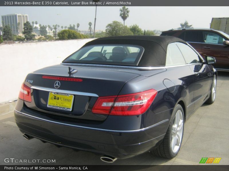 Lunar Blue Metallic / Almond/Mocha 2013 Mercedes-Benz E 350 Cabriolet