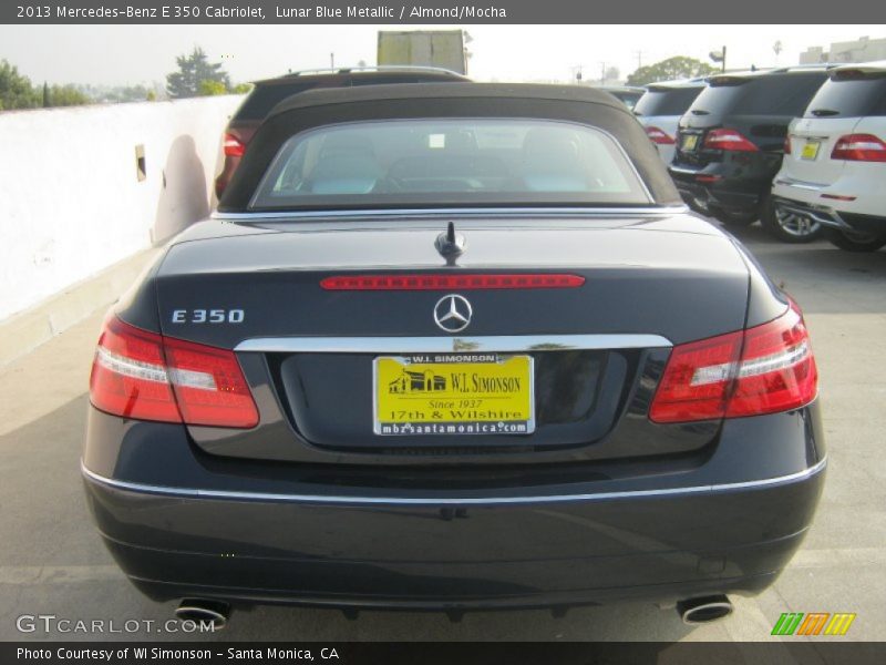 Lunar Blue Metallic / Almond/Mocha 2013 Mercedes-Benz E 350 Cabriolet