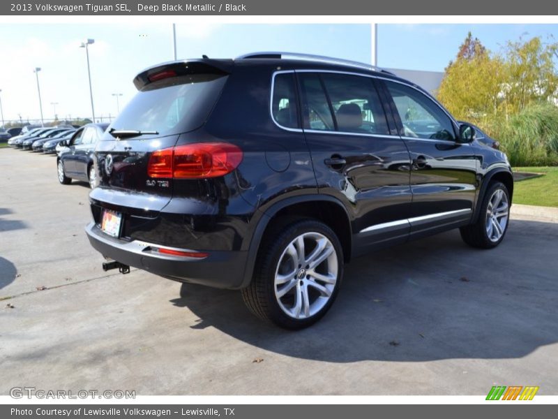 Deep Black Metallic / Black 2013 Volkswagen Tiguan SEL