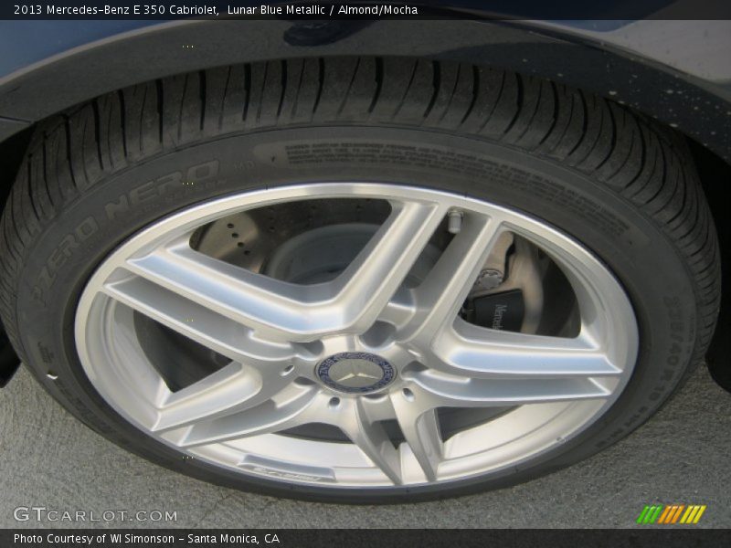 Lunar Blue Metallic / Almond/Mocha 2013 Mercedes-Benz E 350 Cabriolet