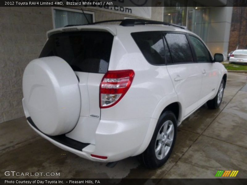 Blizzard White Pearl / Ash 2012 Toyota RAV4 Limited 4WD