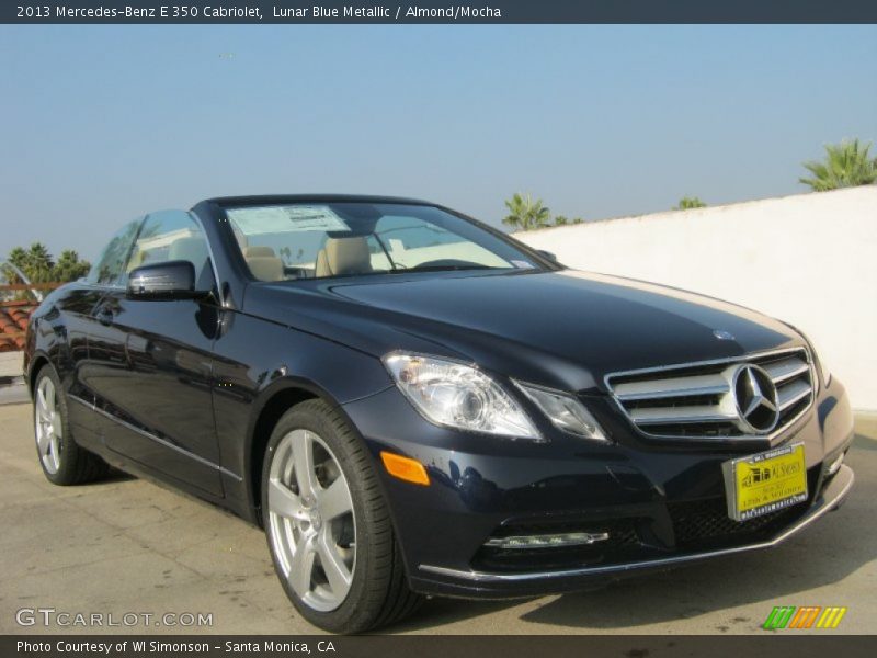 Lunar Blue Metallic / Almond/Mocha 2013 Mercedes-Benz E 350 Cabriolet