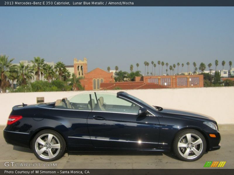 Lunar Blue Metallic / Almond/Mocha 2013 Mercedes-Benz E 350 Cabriolet