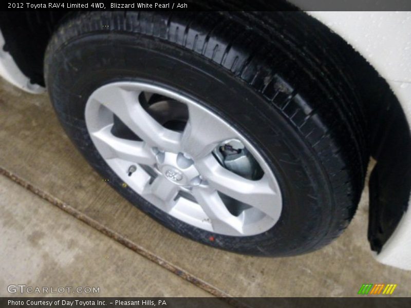 Blizzard White Pearl / Ash 2012 Toyota RAV4 Limited 4WD