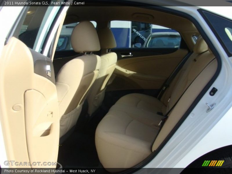 Pearl White / Camel 2011 Hyundai Sonata GLS