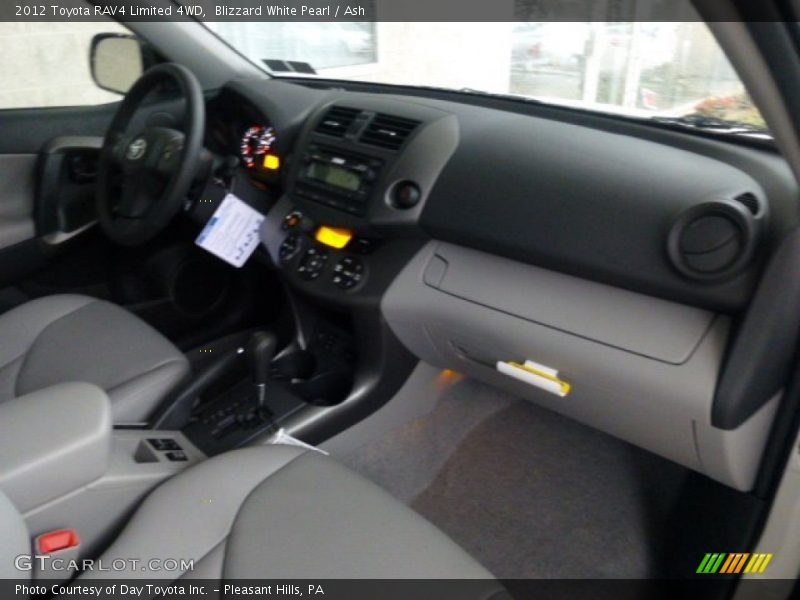 Blizzard White Pearl / Ash 2012 Toyota RAV4 Limited 4WD